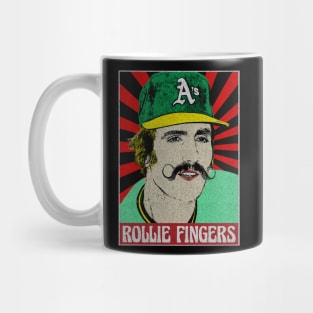 Rollie Fingers 80s Pop Art Fan Art Mug